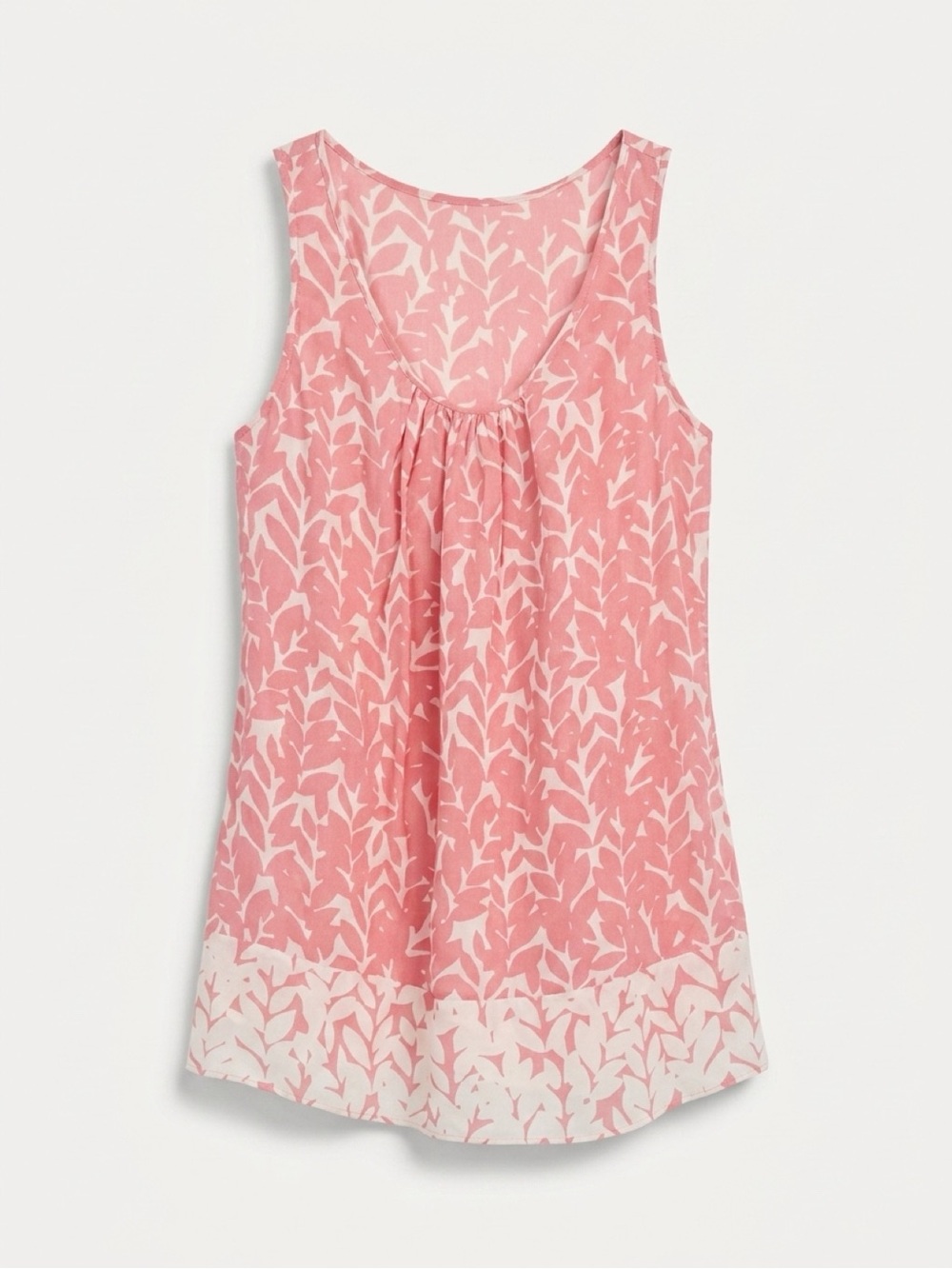 Women’s Pink Printed Sleeveless Tank Top